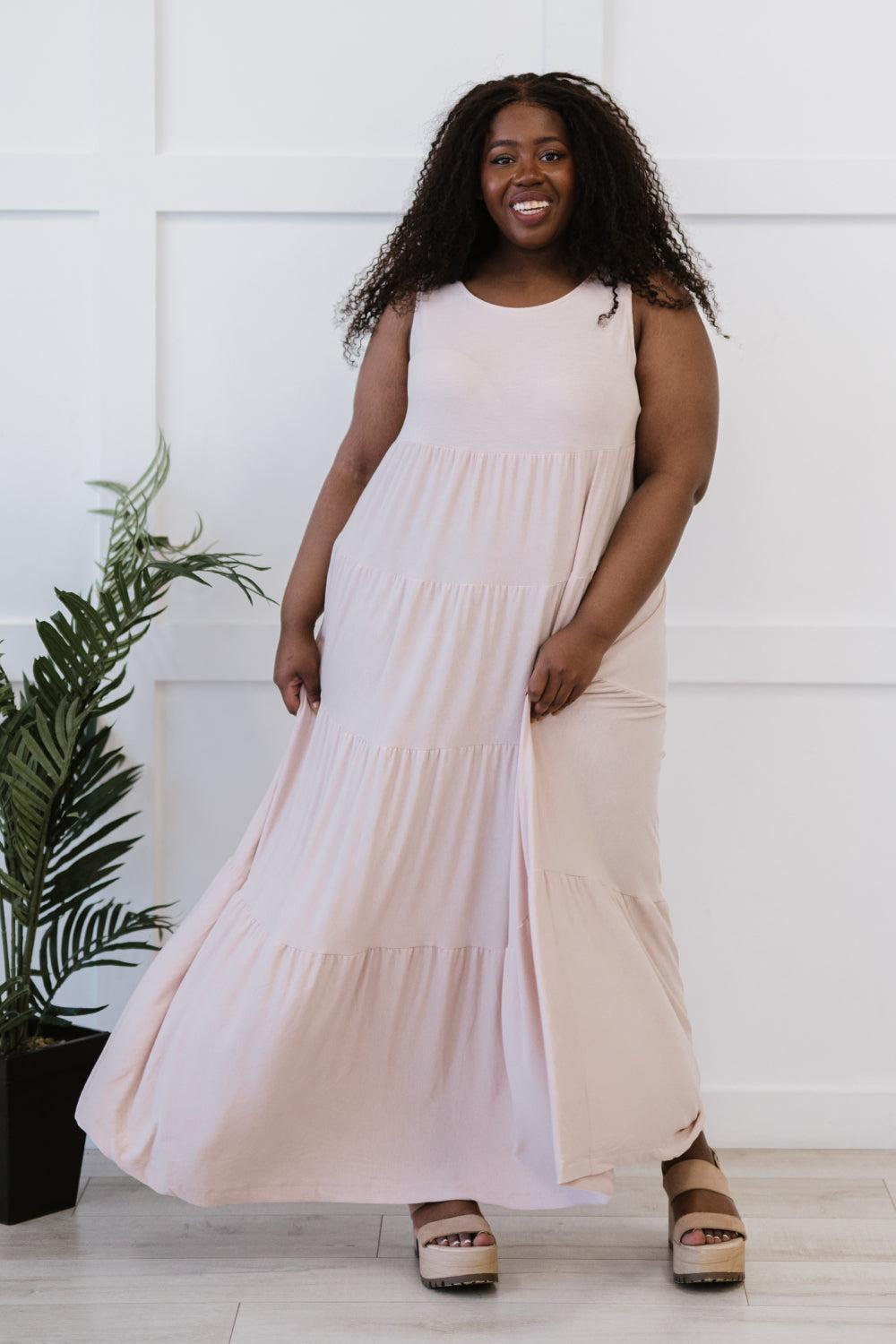 Run Tiered Sleeveless Maxi Dress